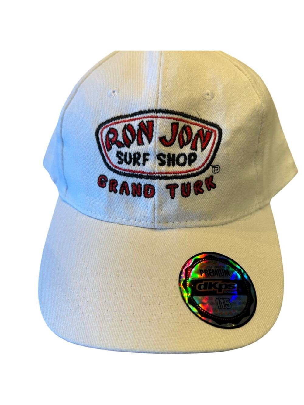 Ron Jon Surf Shop Grand Turk White Cap with Adjustable Back NWT